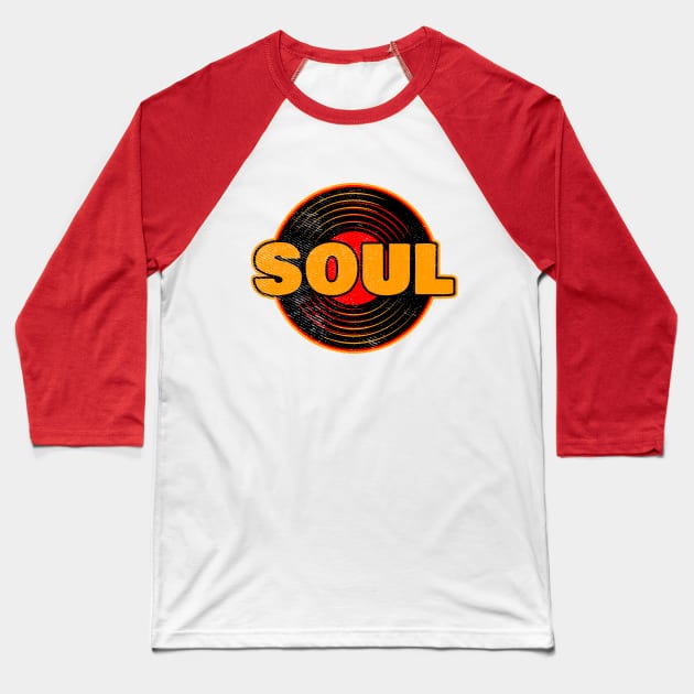 Soul music record vinyl gift Baseball T-Shirt by voidea